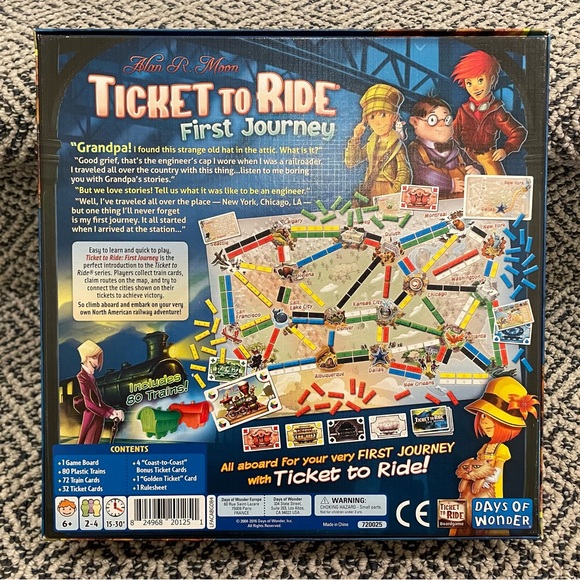 🎉 NIB! 🎉 “Ticket To Ride” Board Game - Picture 2 of 3